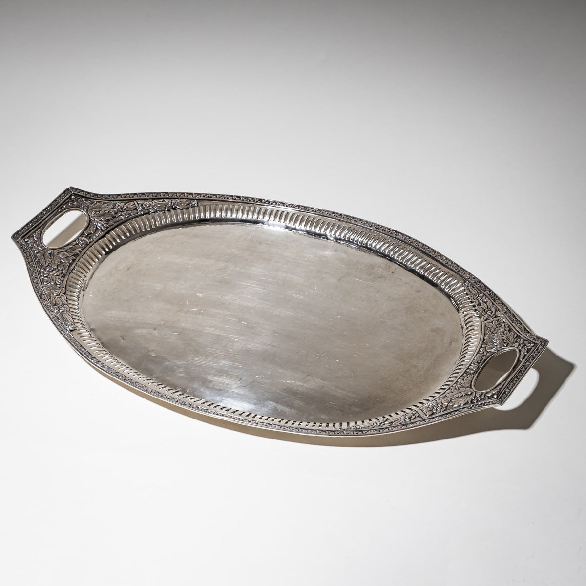 Neoclassical Silver Tray, Weißenfels, c. 1811-1820