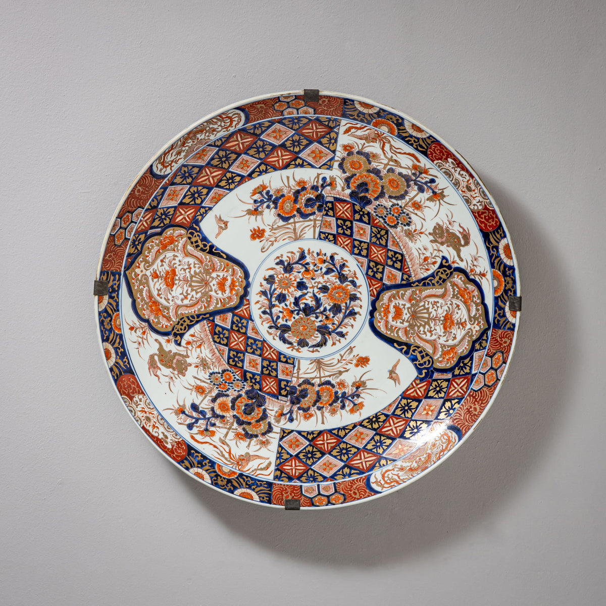 Large Imari Wall Plate, Japan, Meiji Period (1868–1912)