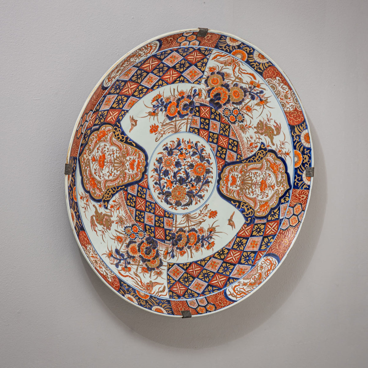Large Imari Wall Plate, Japan, Meiji Period (1868–1912)