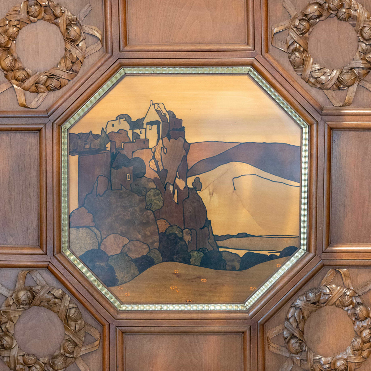 Art Nouveau wall panels, Vienna, early 20th century