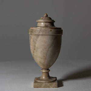 Alabaster lidded vessel, early 19th century
