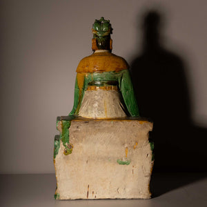Daoistische Gottheit aus Keramik, Späte Ming-Periode