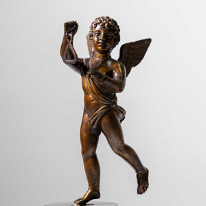 Winged bronze putto, France/Germany, 1st half 19th century