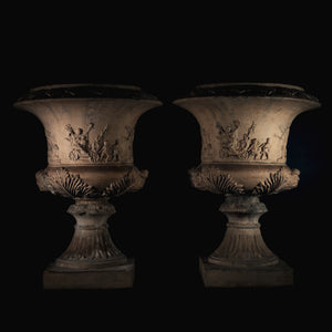 Terracotta Crater Vases, Italy 2nd Half 19th Century