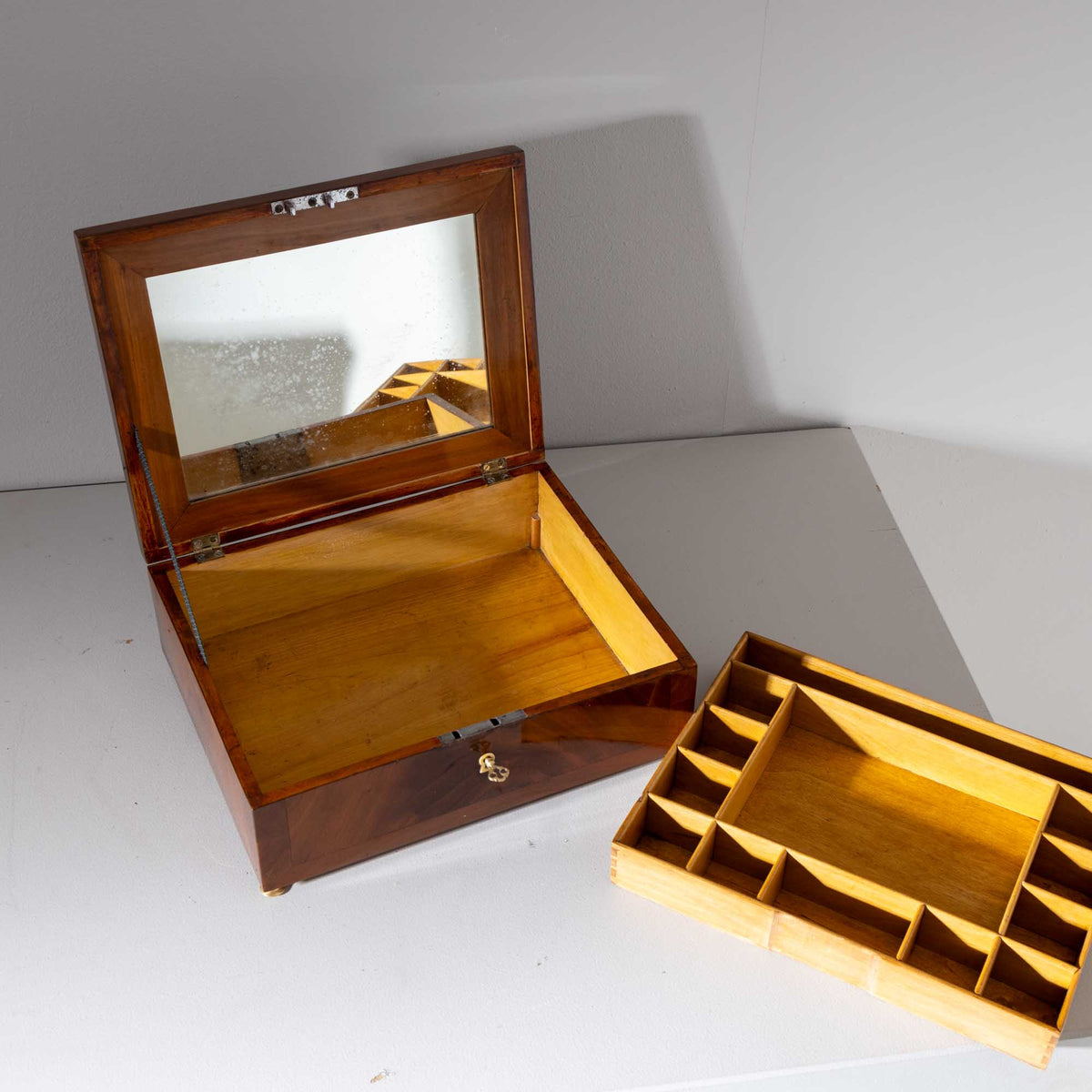 Biedermeier Jewelry Box, Mid-19th Century