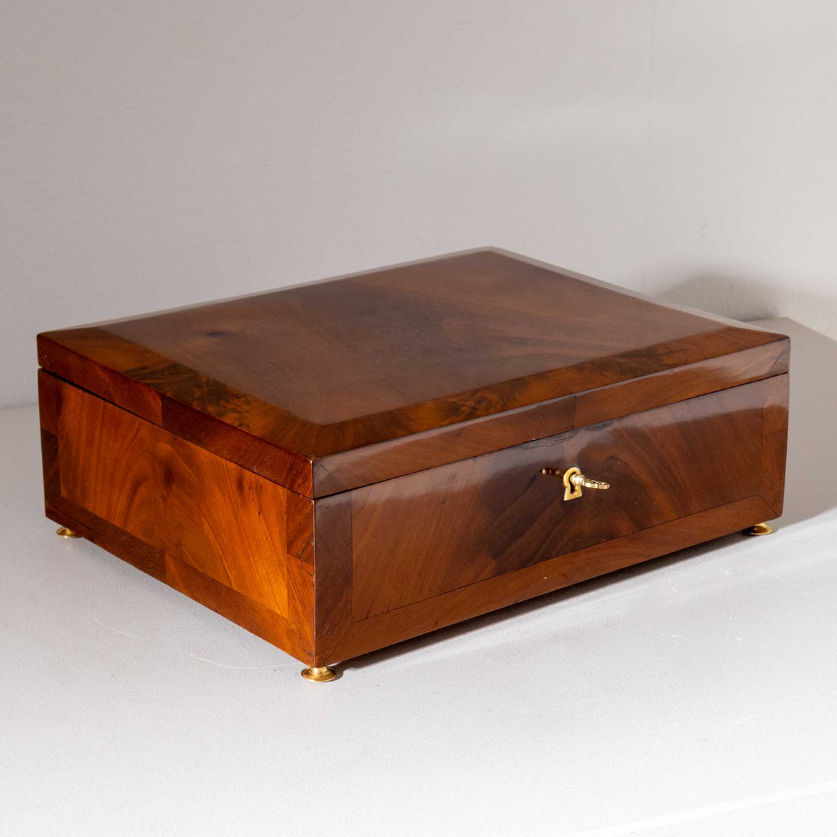 Biedermeier Schmuck-Schatulle, Mitte 19. Jahrhundert