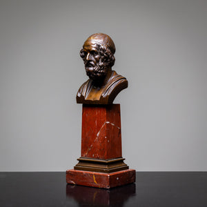 Bronze portrait of Homer, 19th century