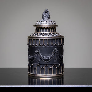 Black Basalt Tea Caddy, 1st half 19th century