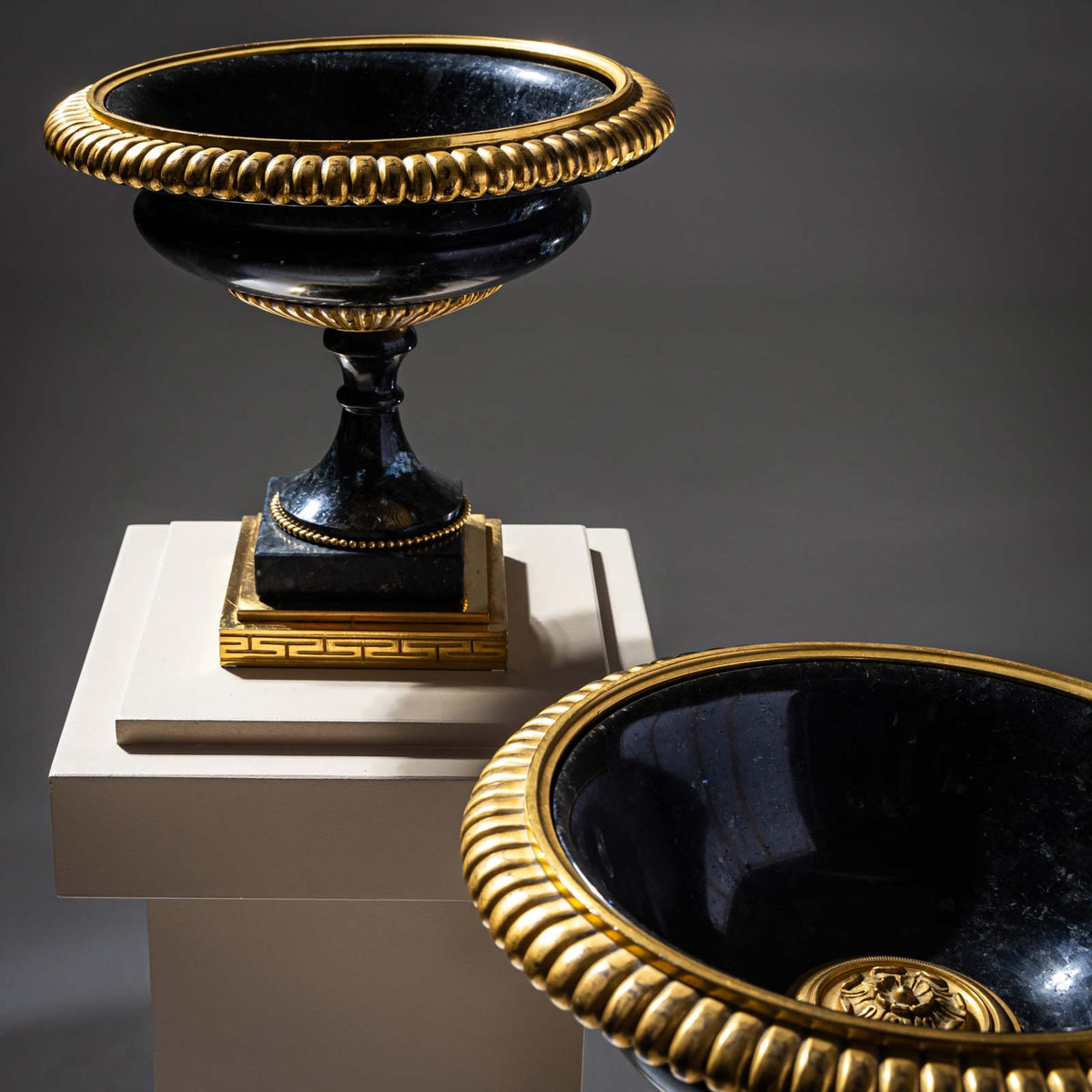 Pair of Russian Tazzas, 19th Century