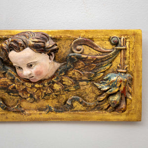 Baroque Supraport with winged Putti, 18th Century