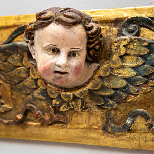 Baroque Supraport with winged Putti, 18th Century