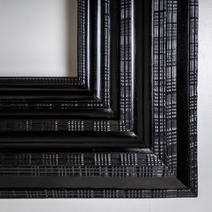 Black Ripple Moulding Frame, probably Netherlands, 17th Century