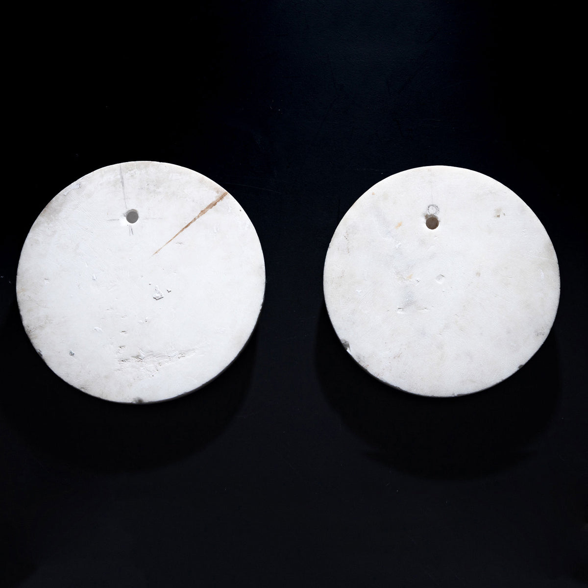 Christian Daniel Rauch (Circle), Marble Portrait Medallions of Tsar Nicholas I and Tsarina Alexandra Fyodorovna (Charlotte of Prussia), after 1816/17