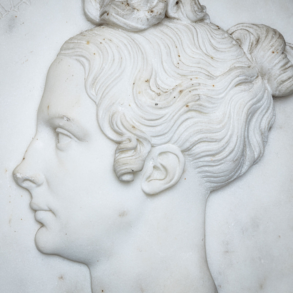 Christian Daniel Rauch (Circle), Marble Portrait Medallions of Tsar Nicholas I and Tsarina Alexandra Fyodorovna (Charlotte of Prussia), after 1816/17