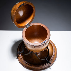 Egg-Shaped Wooden Box by Maison Alphonse Giroux, Paris, 2nd Half of the 19th Century