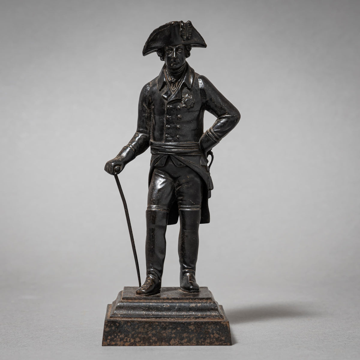 Statuette Berliner Eisen, Friedrich der Große, Anfang 19. Jahrhundert