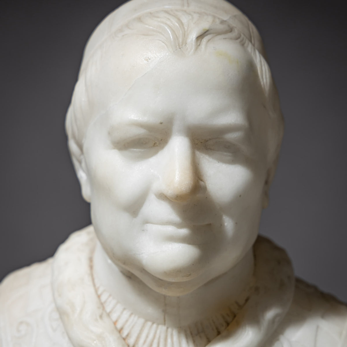 Marble Bust of Pope Pius IX on a Serpentine Base, Rome, circa 1846/47