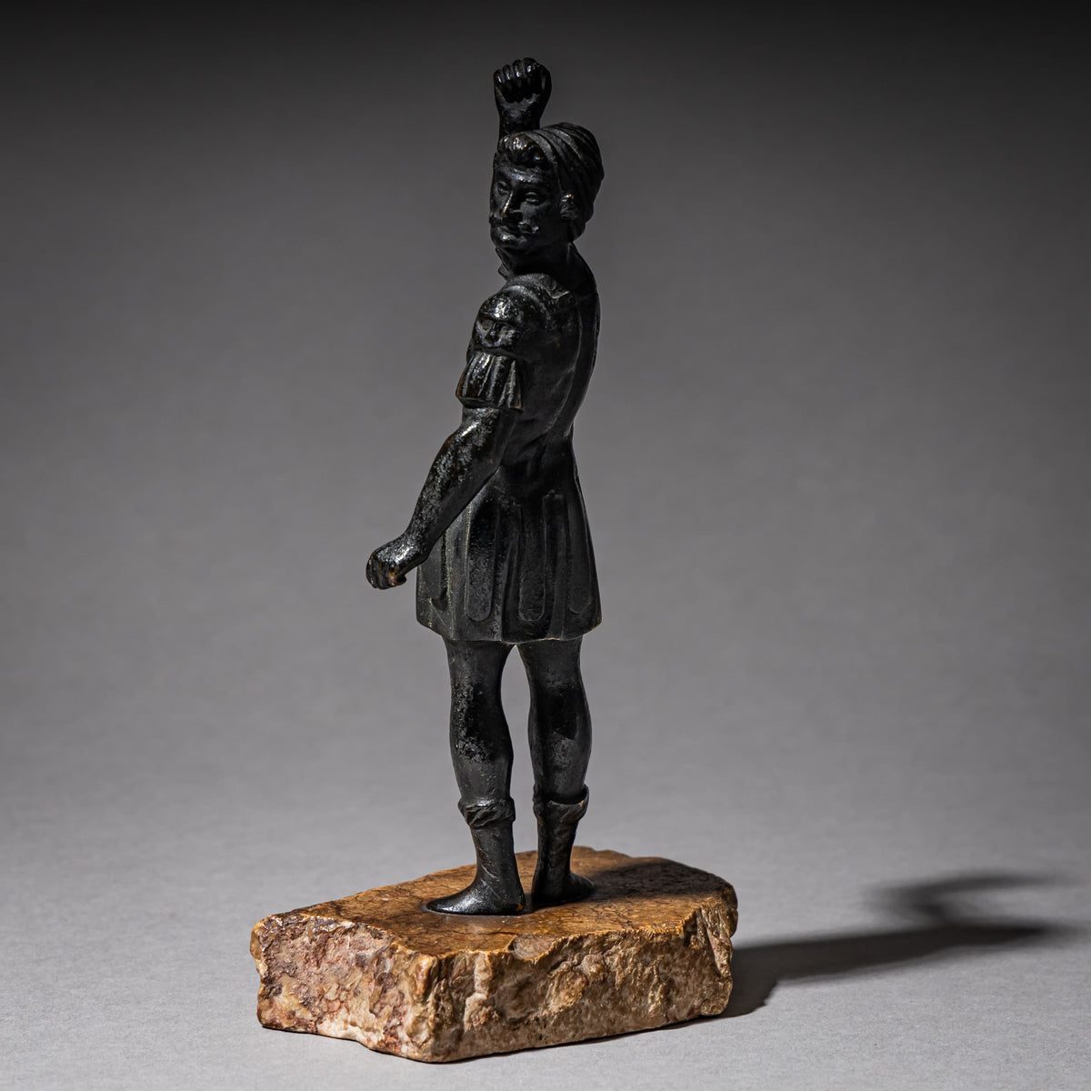 Bronze statuette of a Venetian mercenary, Italy 16th/17th century