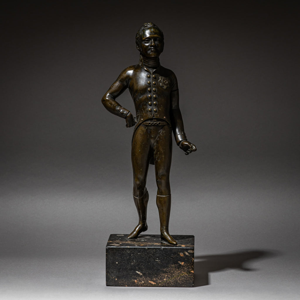 Standfigur Kaiser Alexander I. von Russland (1777–1825), Bronze, Russl ...