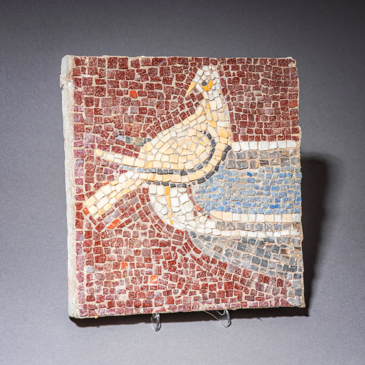 Mosaikfragment der „Tauben des Plinius“, wohl Italien, 20. Jahrhundert