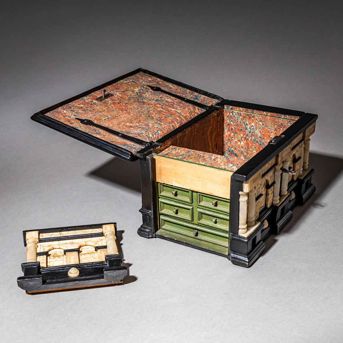 “Römhild” Casket with Architectural Façade, Germany, first half 17th Century