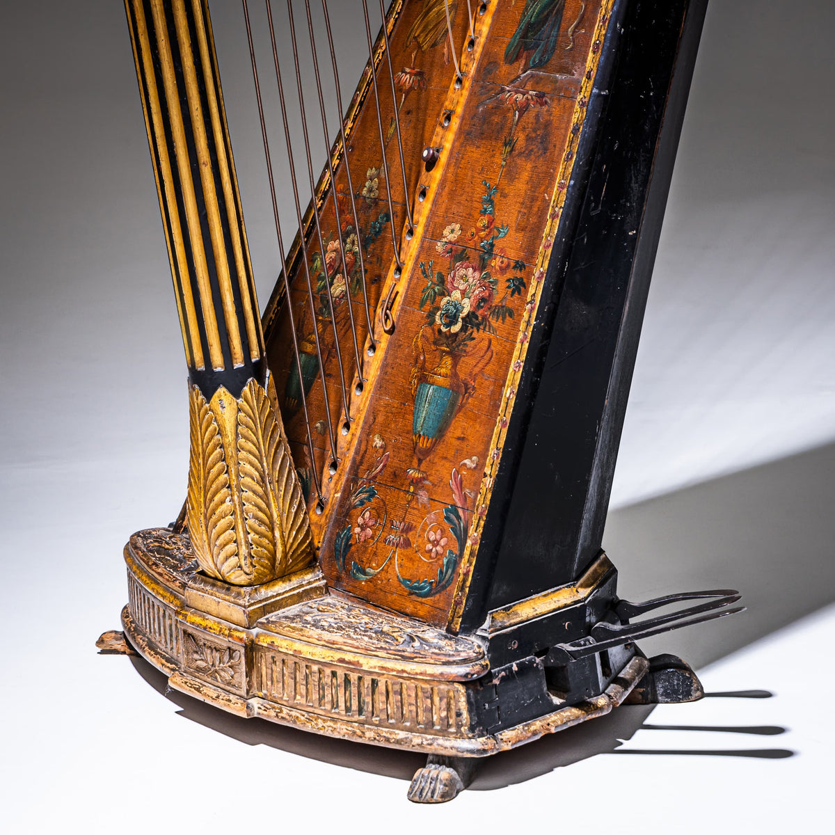 Pedal Harp with Figural Decoration, circa 1780