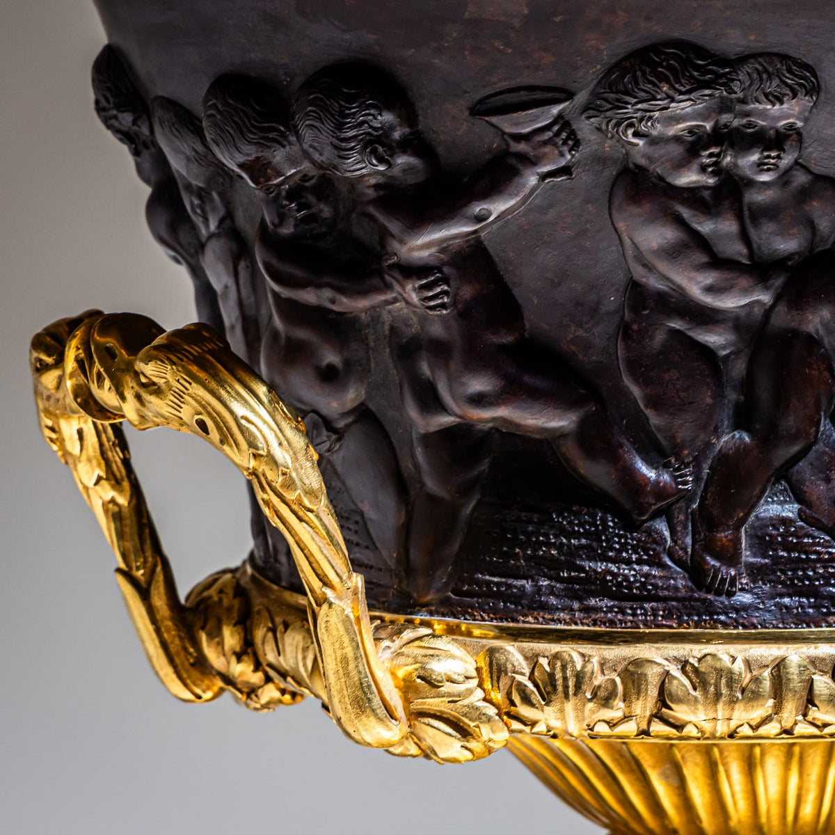 Bronze Jardinière, Eugène Cornu (?-1875) zugeschrieben, Paris, um 1860/70