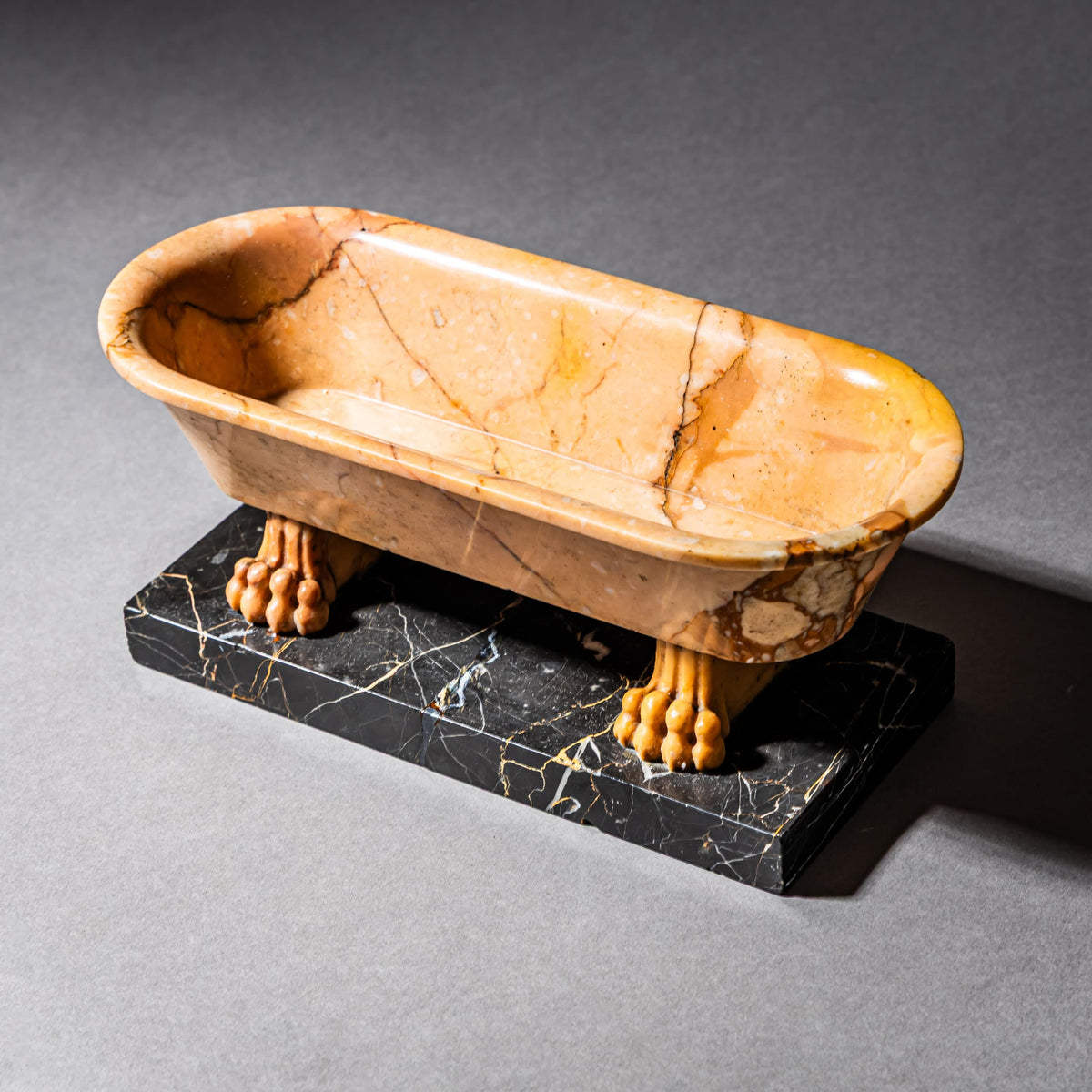 Grand Tour Model of a Roman Bath in Siena Marble, Italy, 19th Century