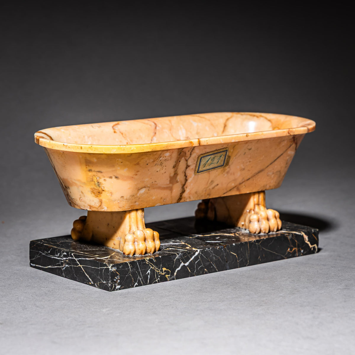 Grand Tour Model of a Roman Bath in Siena Marble, Italy, 19th Century