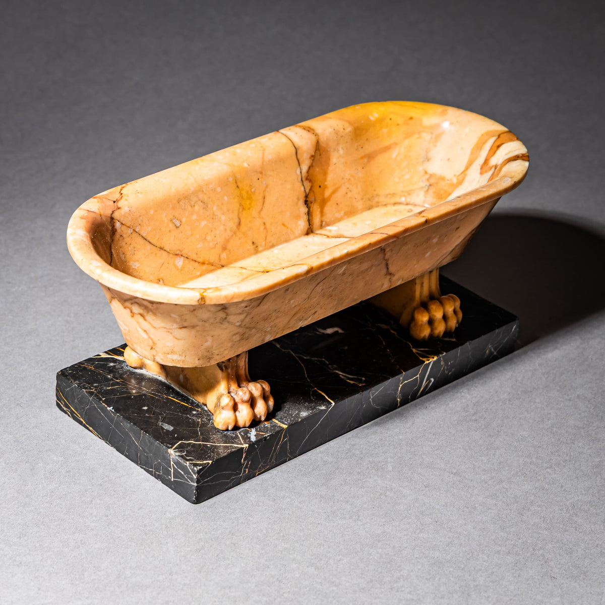 Grand Tour Model of a Roman Bath in Siena Marble, Italy, 19th Century