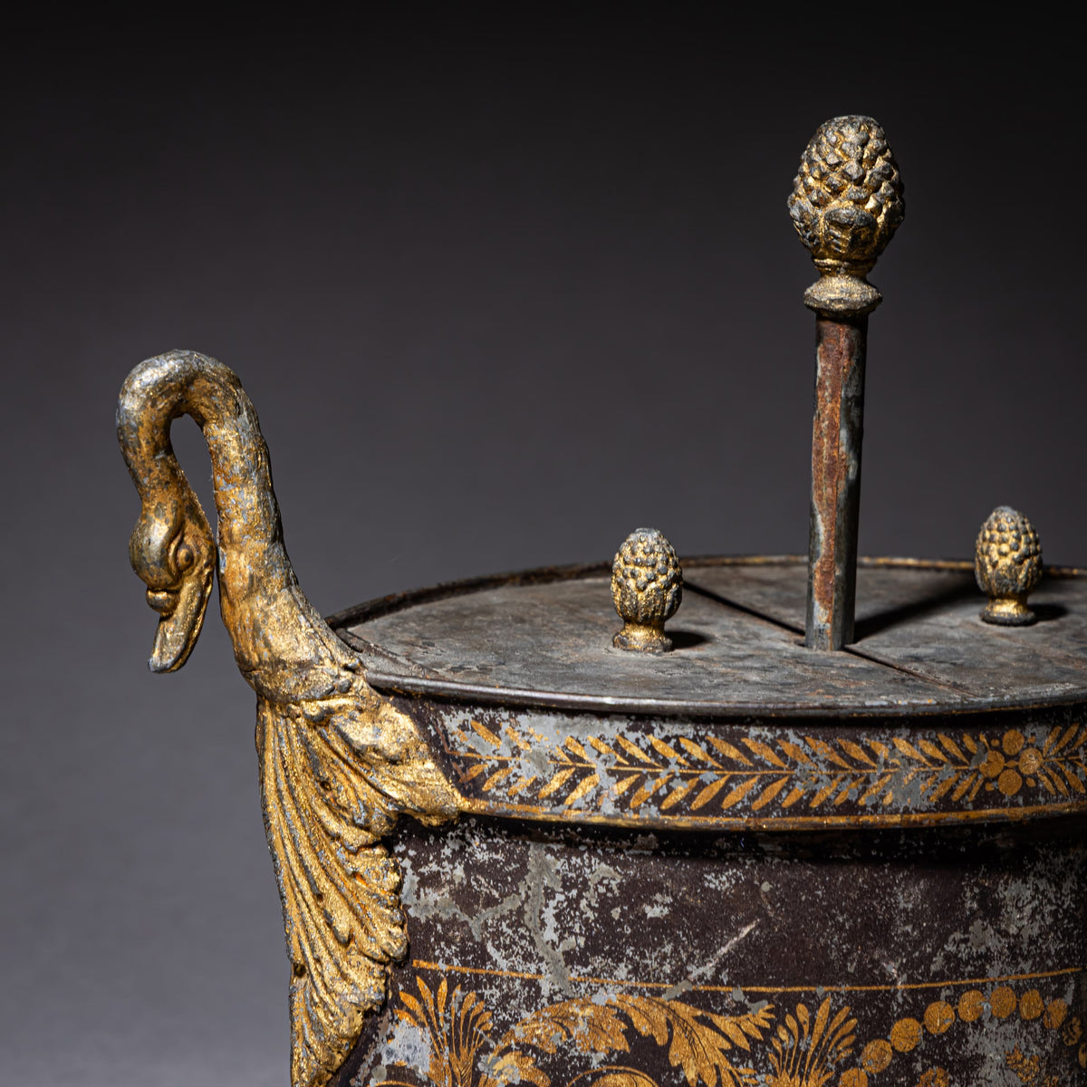 Tôleware Egg Casket, France, 19th Century