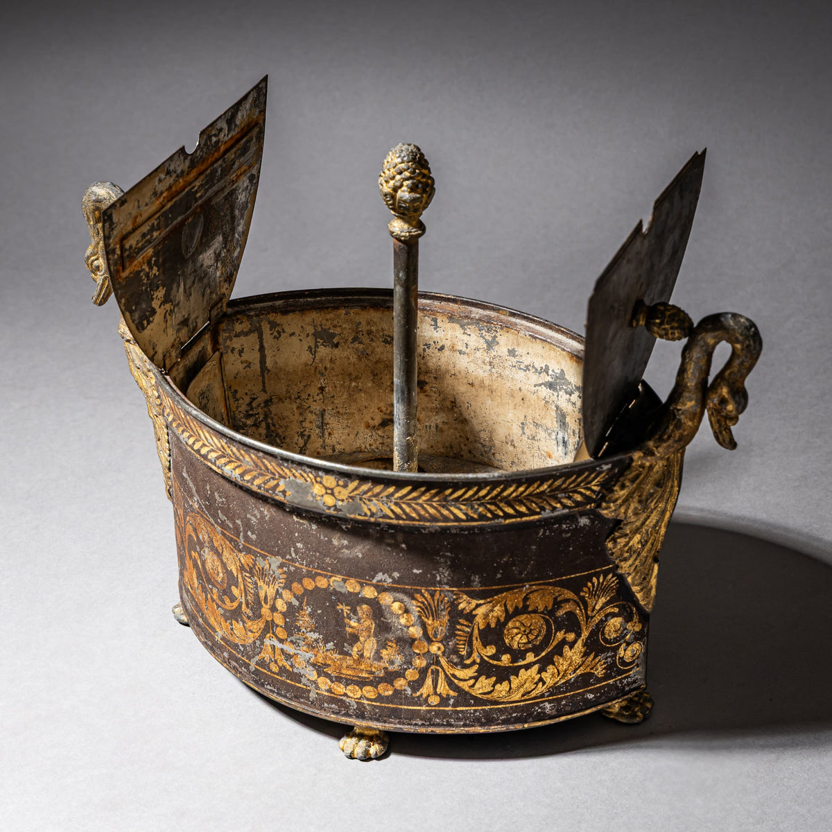 Tôleware Egg Casket, France, 19th Century