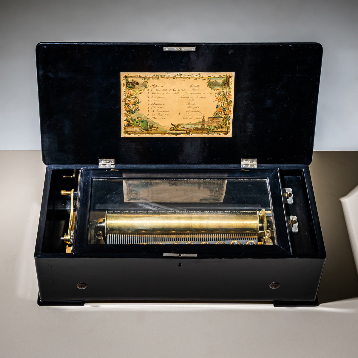 Music Box in Wooden Case, Zurich / Switzerland, Late 19th Century