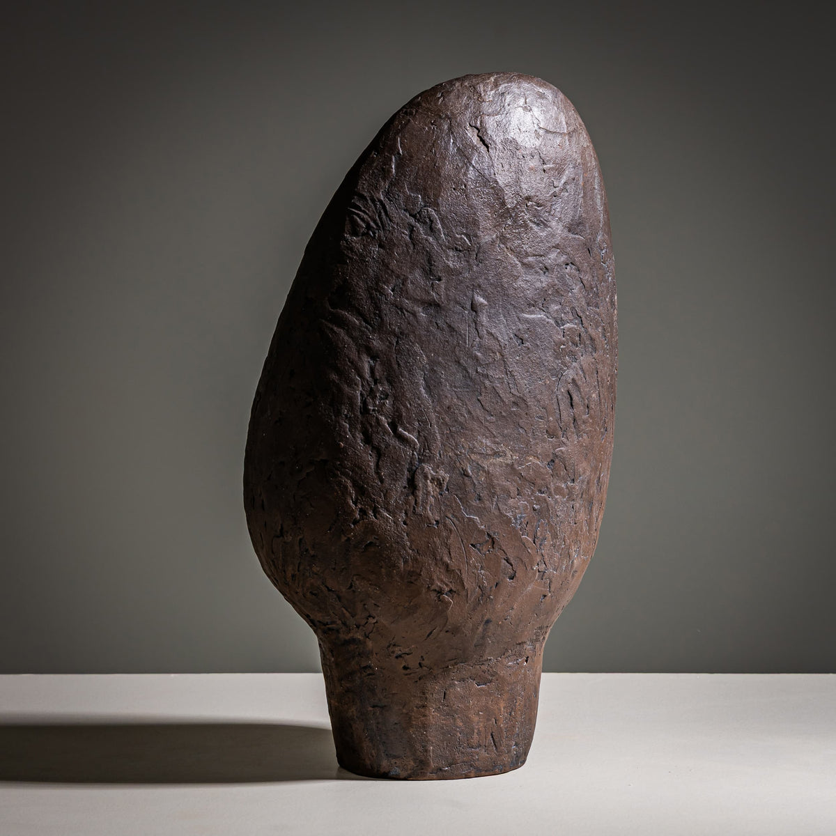 Wilhelm Loth (1920–1993, Darmstadt), „Kopfstudie in Ton (1/55)“, 1955