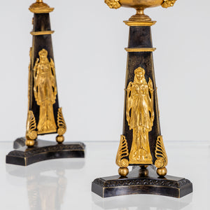 Pair of Empire Candlestick, early 19th Century