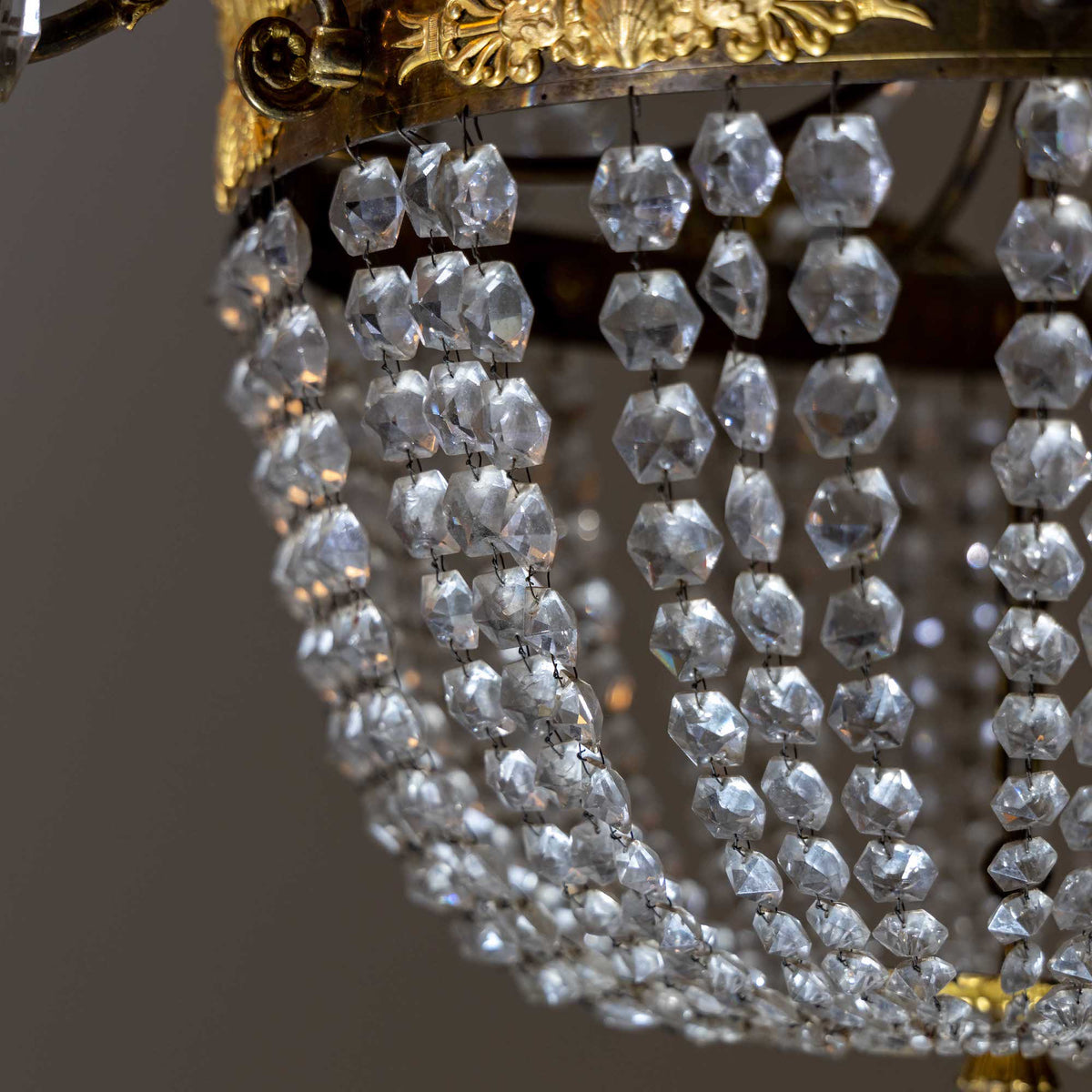 Chandelier with Crystals, France circa 1830