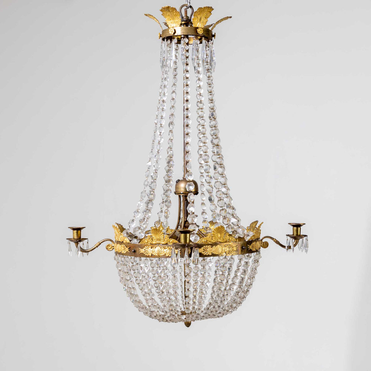 Chandelier with Crystals, France circa 1830