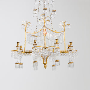 Chandelier with Palm Trees, Werner & Mieth, Berlin c. 1800-1810
