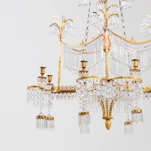 Chandelier with Palm Trees, Werner & Mieth, Berlin c. 1800-1810