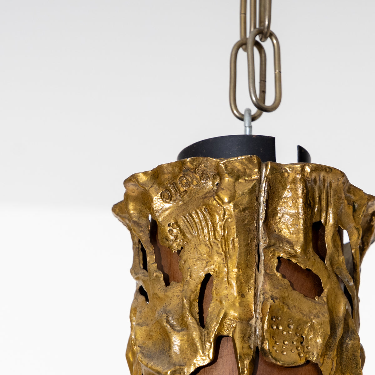 Ceiling lamp by Angelo Brotto, Italy, 1980s