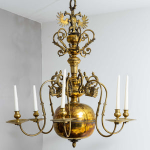 Bronze Chandelier with six arms, 19th century