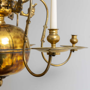 Bronze Chandelier with six arms, 19th century