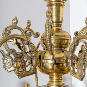 Bronze Chandelier with six arms, 19th century