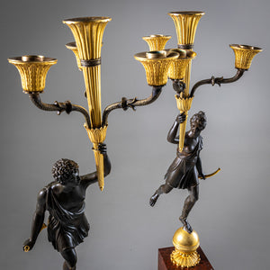 Pair of Empire Girandoles, France, early 19th Century