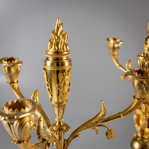 Pair of Empire Girandoles, attributed to Louis-Auguste Hervieu, France, circa 1810