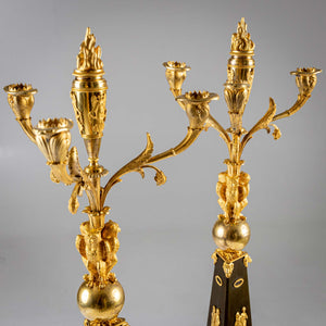 Pair of Empire Girandoles, attributed to Louis-Auguste Hervieu, France, circa 1810