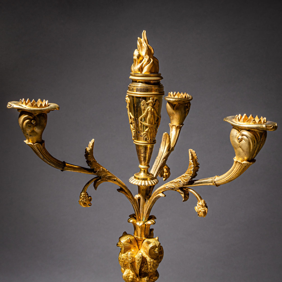 Pair of Empire Girandoles, attributed to Louis-Auguste Hervieu, France, circa 1810