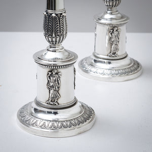 Pair of Candlesticks, Monogram F. D., 13 lot, 19th Century