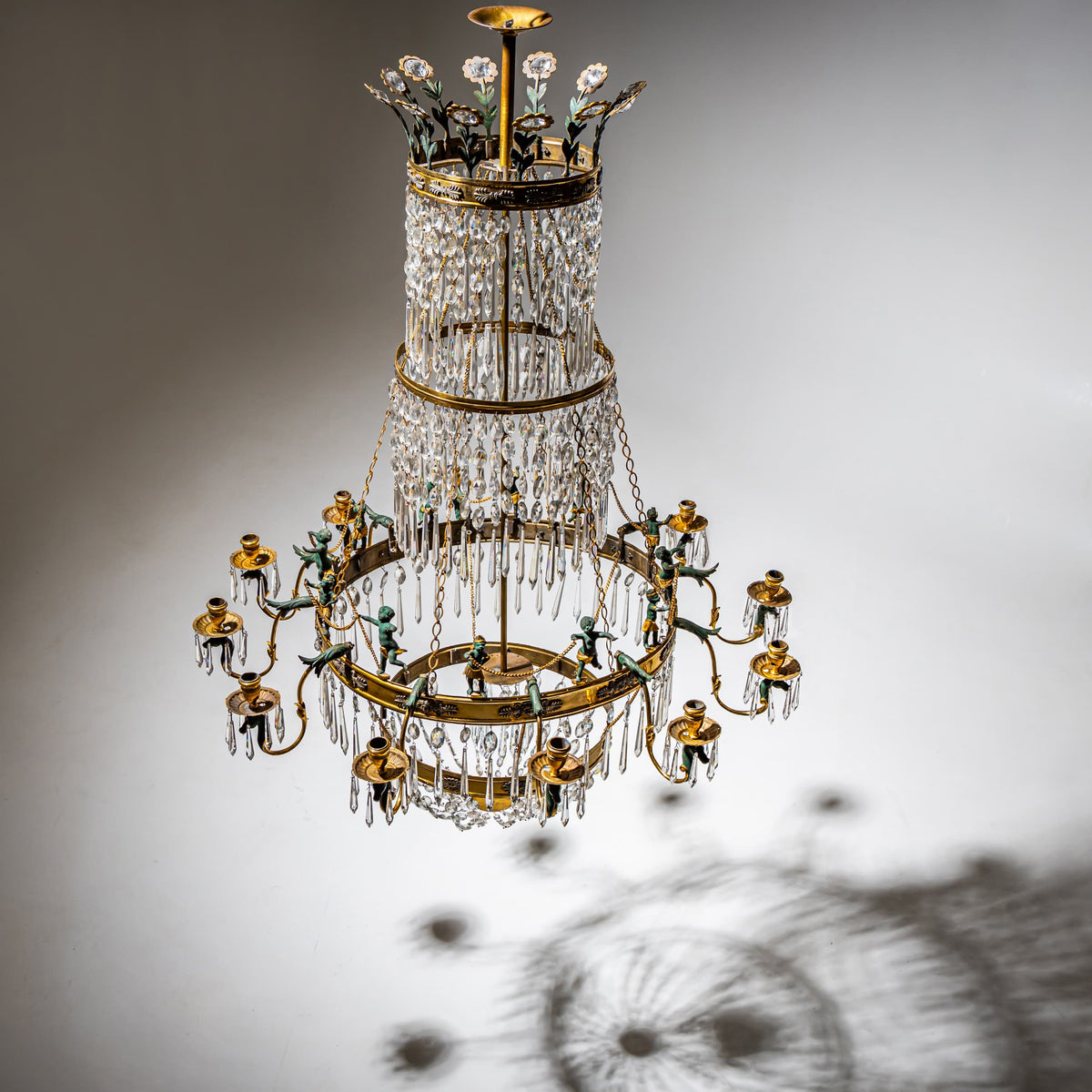 Chandelier with Figural Decoration, circa 1830