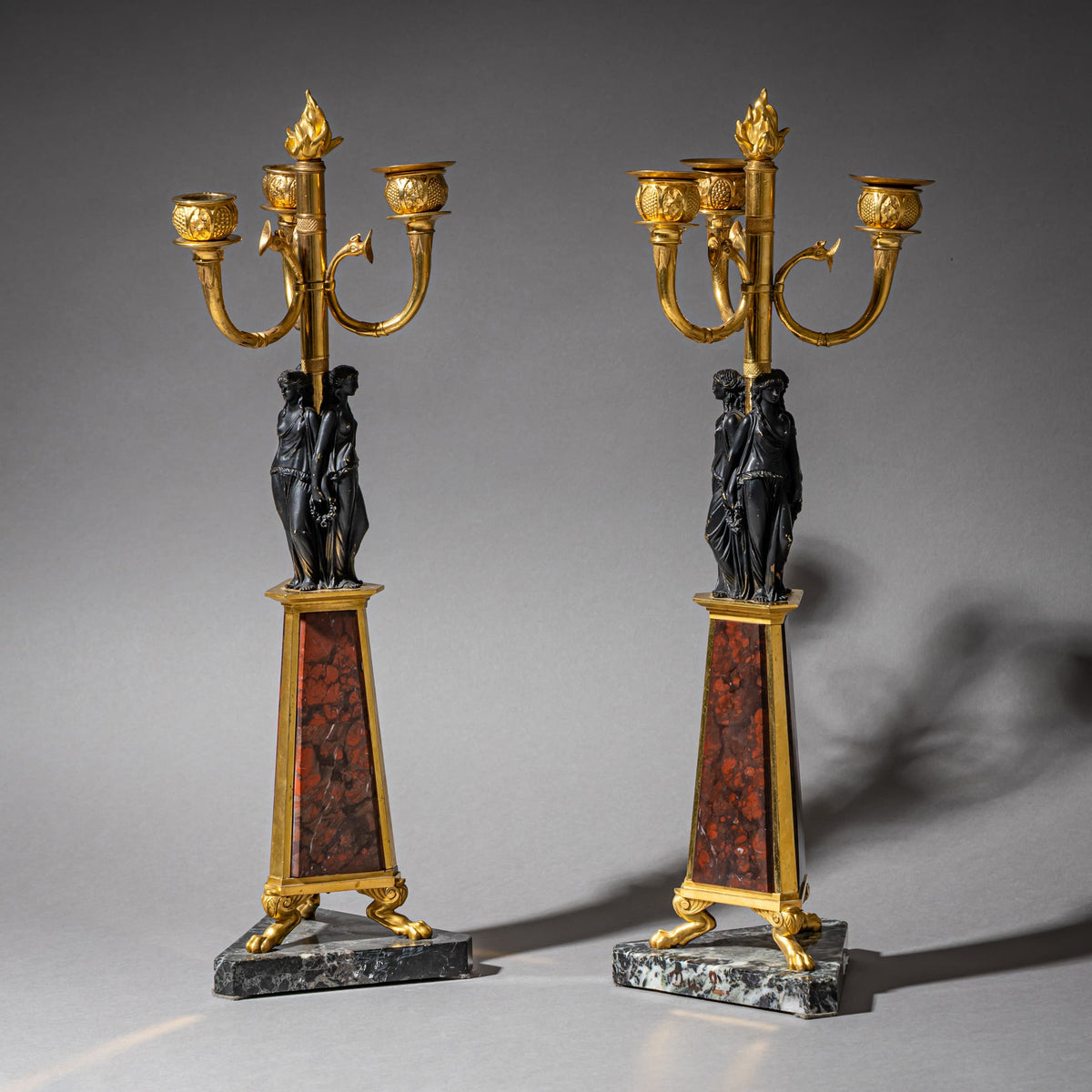 Pair of Girandoles, Probably Italy, 19th Century